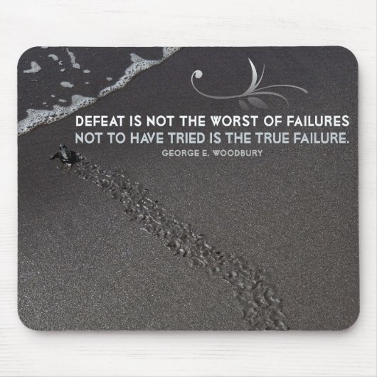 Inspirerend Muismat bij True failure (Voorkant)