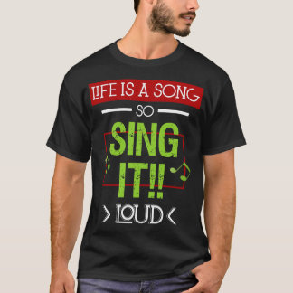 Inspirerend muziek voor het leven 1 t-shirt