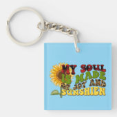 Inspirerend My Soul Wordart Sleutelhanger (voorkant)