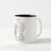 Inspirerend/naar mijn dochter tweekleurige koffiemok (Voorkant rechts)