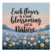 Inspirerend Natuur citaat artwork Perfect Poster (Voorkant)