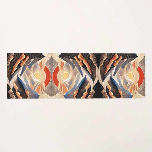 Inspirerend Natuur Geluk Innerlijke Vrede Quote Yogamat (Achterkant (horizontaal))