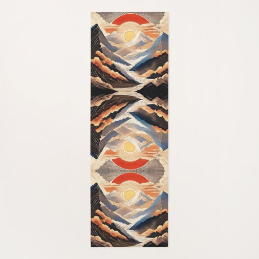 Inspirerend Natuur Geluk Innerlijke Vrede Quote Yogamat (Achterkant)