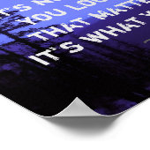 inspirerend natuur poster Thoreau citeert blauw (Hoek)