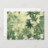 Inspirerend Natuur Quote Briefkaart (Voorkant / Achterkant)