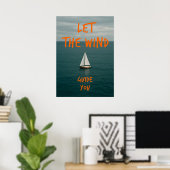 Inspirerend Nautisch Poster, Motivatie kunst Poster (Thuiskantoor)