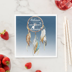 Inspirerend Navy Blue Ombre Dream Catcher Servet