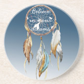 Inspirerend Navy Blue Ombre Dream Catcher Zandsteen Onderzetter (Voorkant)