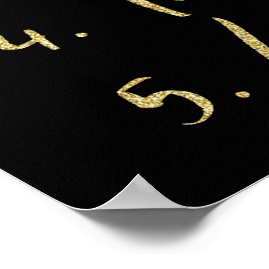 Inspirerend neemt nooit deel aan een lijst met toe poster (Hoek)