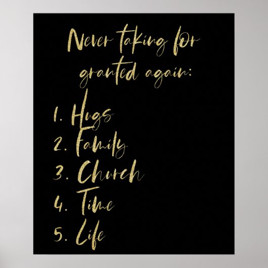 Inspirerend neemt nooit deel aan een lijst met toe poster (Voorkant)