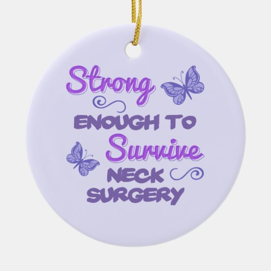 Inspirerend nek chirurgie bij vrouwen keramisch ornament (Voorkant)