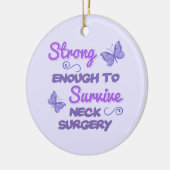 Inspirerend nek chirurgie bij vrouwen keramisch ornament (Links)