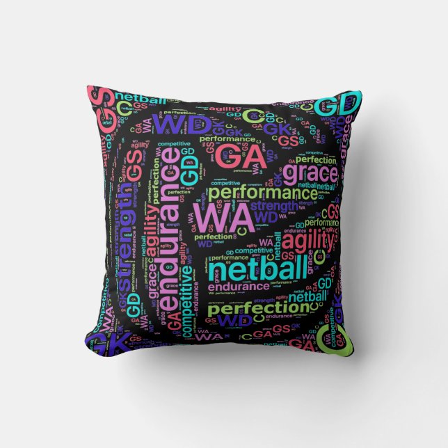 Inspirerend netball-posities die als ontwerp worde kussen (Voorkant)