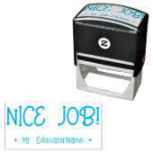 Inspirerend "NICE JOB!" Tutor Feedback Rubber Stem Zelfinktende Stempel (In situ)