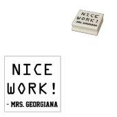 Inspirerend "NICE WORK!" Rubberstempel sorteren (Gestempeld)