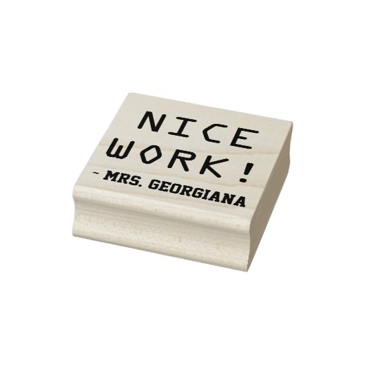 Inspirerend "NICE WORK!" Rubberstempel sorteren (Stempel)