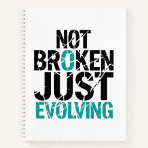 Inspirerend Niet Gebroken, Alleen Maar Evoluerend Notitieboek