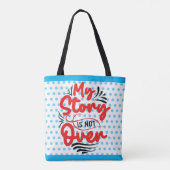 Inspirerend niet voorbij tote bag (Achterkant)
