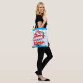 Inspirerend niet voorbij tote bag (Op model)