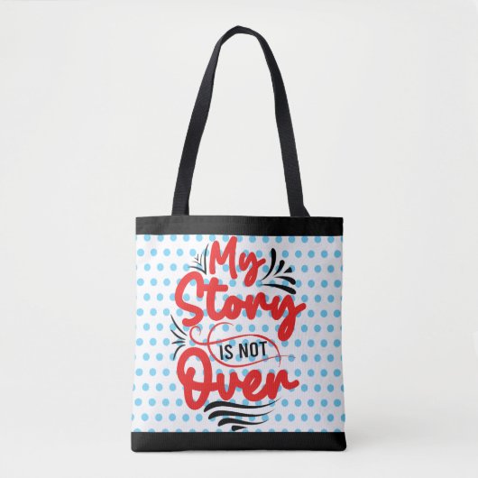 Inspirerend niet voorbij tote bag (Voorkant)