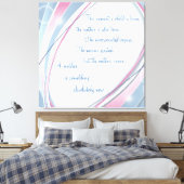 Inspirerend nieuwe moeder gewikkeld doek canvas afdruk (Insitu (Slaapkamer))