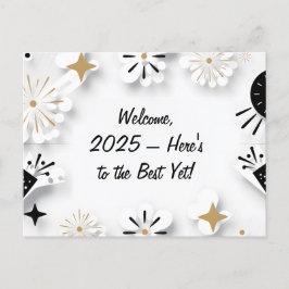 Inspirerend nieuwjaarsgroet briefkaart