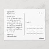 Inspirerend nieuwjaarsgroet briefkaart (Achterkant)