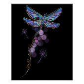 Inspirerend Nog steeds Ik Stijg Quote Dragonfly Bl Perfect Poster (Voorkant)