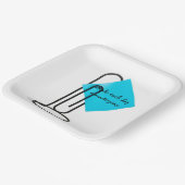 Inspirerend noot op gigantische paperclip papieren bordje (Gebogen)