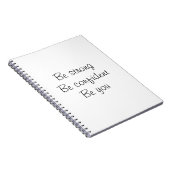 Inspirerend notebook notitieboek (Rechterzijde)