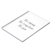 Inspirerend notebook notitieboek (Linkerzijde)