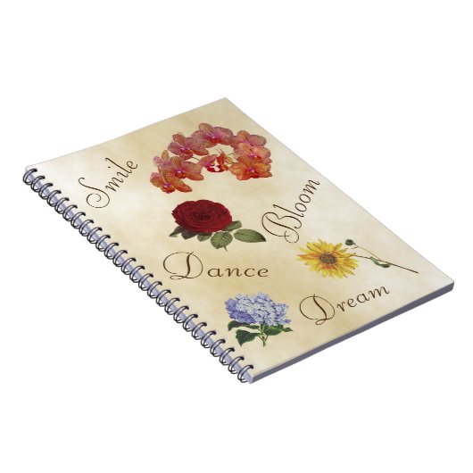 Inspirerend notebook - omhoog notitieboek (Rechterzijde)