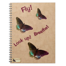 Inspirerend notebook - omhoog