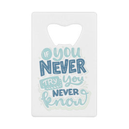 inspirerend noteringen creditkaart flessenopener