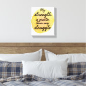 Inspirerend noteringen voor zelfaanvaarding canvas afdruk (Insitu (Slaapkamer))