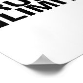 Inspirerend nr. Regels geen beperkingen Poster (Hoek)