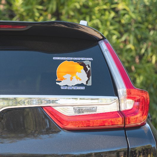 Inspirerend obstakels op pad vinyl overwinnen sticker (Auto Zijkant)
