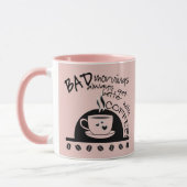 Inspirerend ochtenden beter met koffieroze mok (Links)