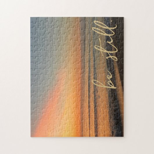 Inspirerend offerte Be Still Sunrise Beach Legpuzzel (Verticaal)