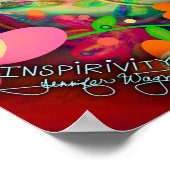 Inspirerend offerte blijf doorgaan in het klasloka poster (Hoek)