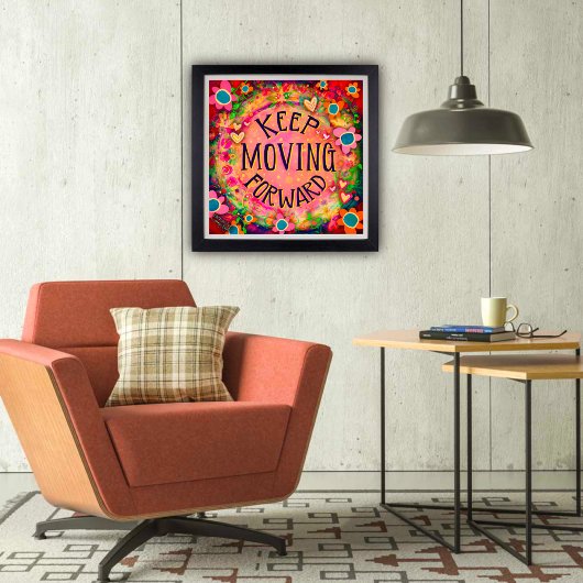 Inspirerend offerte blijf doorgaan in het klasloka poster