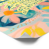 Inspirerend offerte die Poster aanmoedigt - Floral (Hoek)