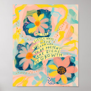 Inspirerend offerte die Poster aanmoedigt - Floral