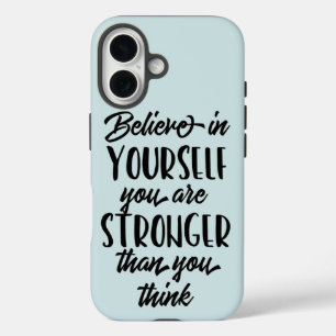 Inspirerend offerte Geloof in jezelf iPhone 16 Hoesje