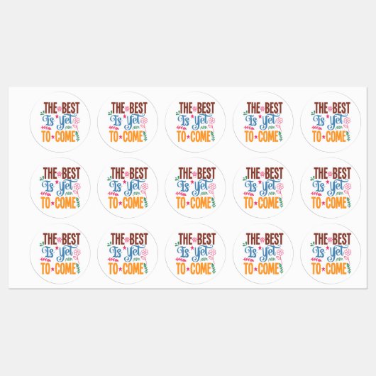 Inspirerend offerte - Het beste moet nog komen Labels (Vel)