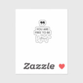 Inspirerend offerte koffie Mok Sticker (Vel)