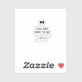 Inspirerend offerte koffie Mok Sticker