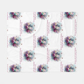 Inspirerend offerte met een bloemenboeket fleece deken (Voorkant (Horizontaal))