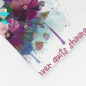 Inspirerend offerte met een bloemenboeket fleece deken (Hoek)