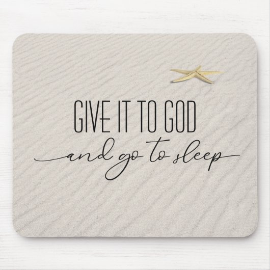 Inspirerend offerte met zeester muismat (Voorkant)